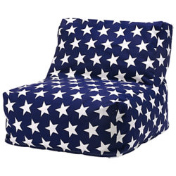 Great Little Trading Co Washable Bean Bag Chair Navy Star